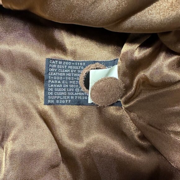 Vintage Brown Suede Jacket, size XL - Picture 10 of 12